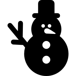 Snowman with hat icon