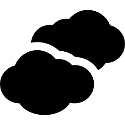 Pair of clouds icon