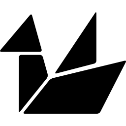 Origami crane icon