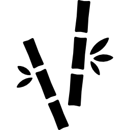 Bamboo canes icon