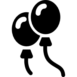 Two balloons icon