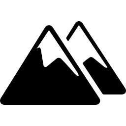 besneeuwde bergen icoon