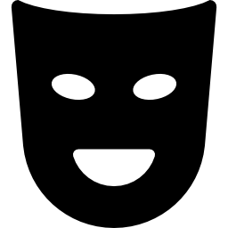 maschera felice icona