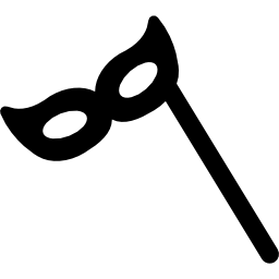 Mask with stick icon