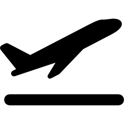 Взлет самолета иконка