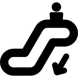 Эскалаторы вниз иконка