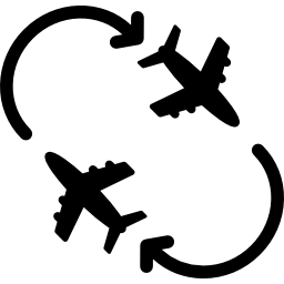 Planes circling icon