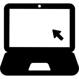 ordinateur portable noir Icône