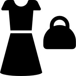 abito e borsa icona