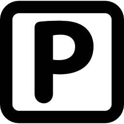 segno di parcheggio del centro commerciale icona