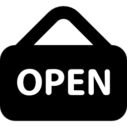 Mall Open Sign icon