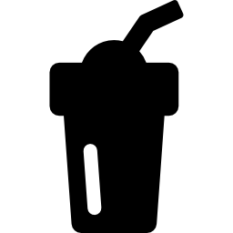 Smoothie with straw icon