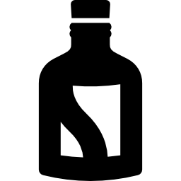 botella de bebida alcohólica icono