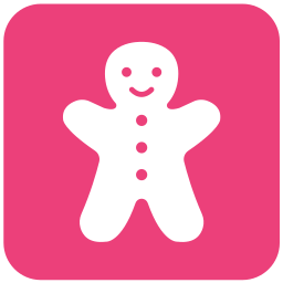 Gingerbread man icon