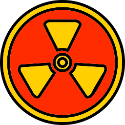 radiación icono