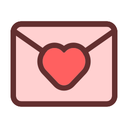 carta de amor icono