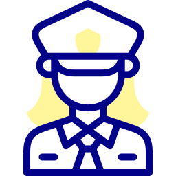 женщина-полицейский иконка