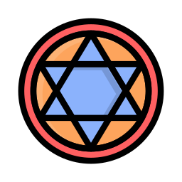 Звездный пятиугольник иконка