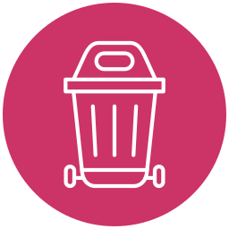 Trash can icon