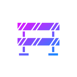 barrage routier Icône