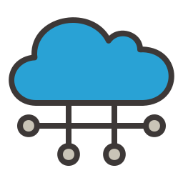 Cloud network icon