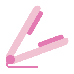 Hair straightener icon