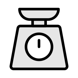 Weight scale icon