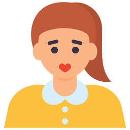 chica de escuela icono