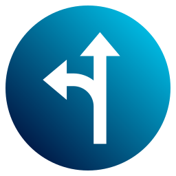 Left turn icon