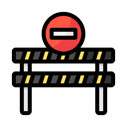 Road block icon