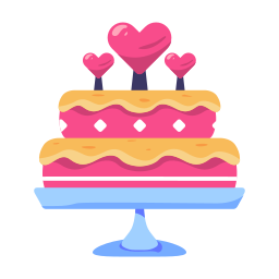 Wedding cake icon