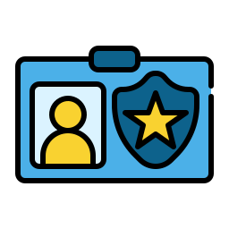 경찰 신분증 icon