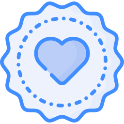 liefdesbadge icoon