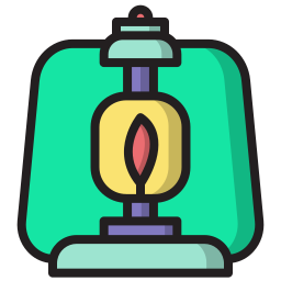 Oil lamp icon