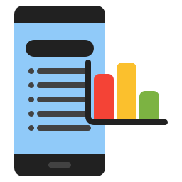 mobiele analyses icoon