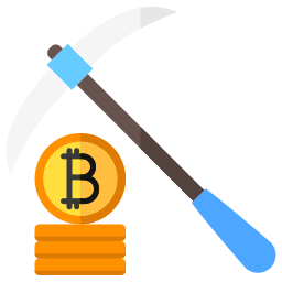 Bitcoin mining icon