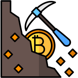 Bitcoin mining icon