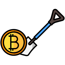 bitcoin-mijnbouw icoon