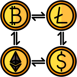 Money exchange icon