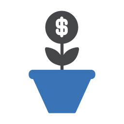 Money growth icon