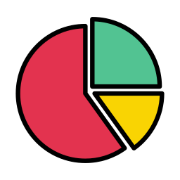 cirkeldiagram icoon