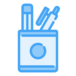 Pen container icon