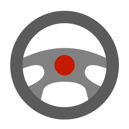 Steering wheel icon