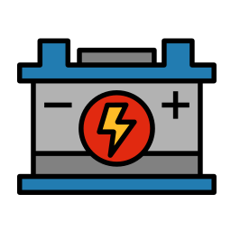 Car battery icon