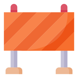 도로 차단 icon