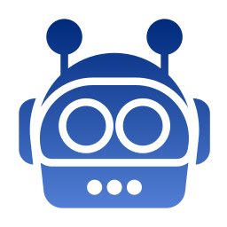 Robot assistant icon