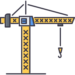 Crane machine icon