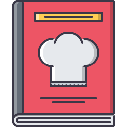 libro de recetas icono