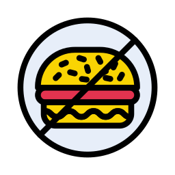 sin hamburguesa icono