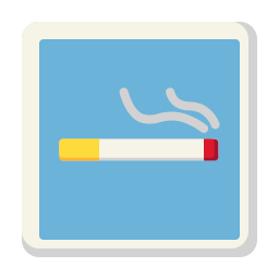 Área de fumadores icono